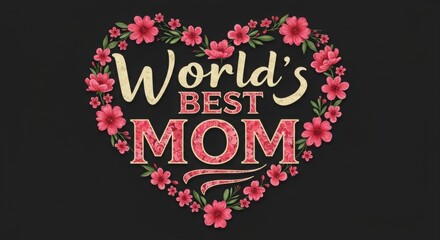 Heart-shaped floral design for Mothers Day.