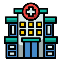Obraz premium Hospital Icon