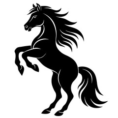 horse silhouette vector