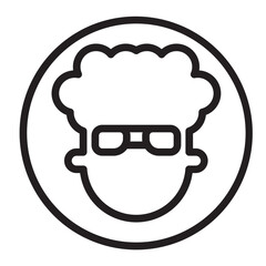 Rap Album Cover   Vector Line Icon Design