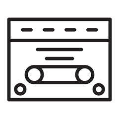 Rap Mixtape   Vector Line Icon Design