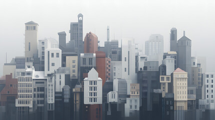 Obraz premium city buildings