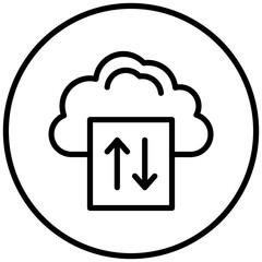 Vector Design Cloud Backup Icon Style