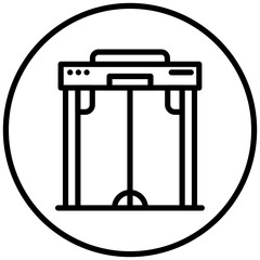 Vector Design Boarding Gate Icon Style