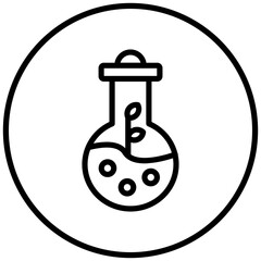 Plany Test Tube Icon Style