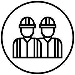 Firefighter Team Icon Style