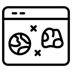 Galaxy education Line Icon