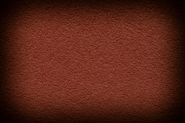 close up of brown terry paper for design with shadowed edge