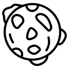 Moon Line Icon