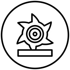 Obraz premium Circular Saw Icon Style