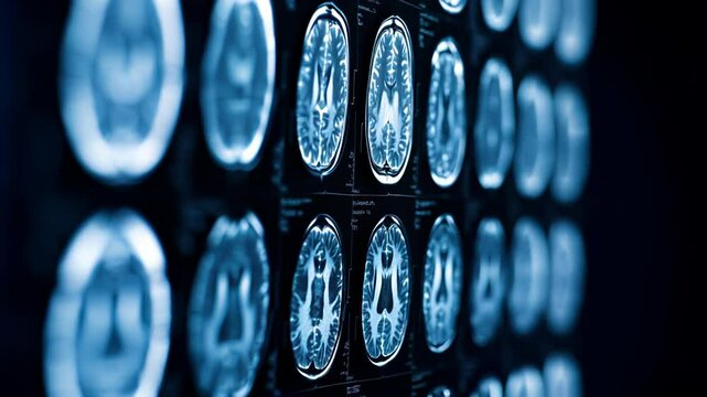 Brain Injury Awareness Month Detailed mri brain scans displaying neurological structures
