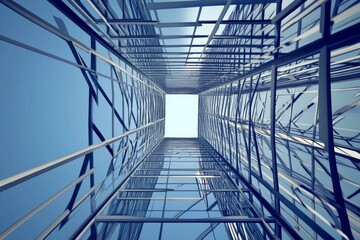 Awe-Inspiring Modern Skyscraper Architecture: A Stunning Perspective of a Glass Building