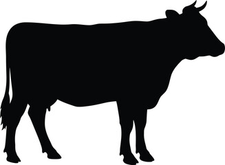 Cow Silhouette Vector