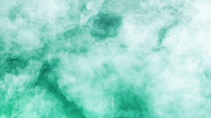Abstract Mint Green Smoke Clouds