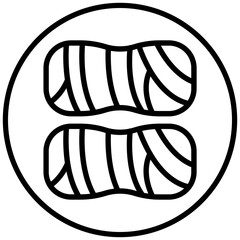 Yarn Ball Icon Style