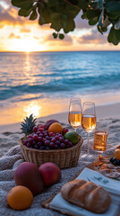 Romantic Sunset Picnic