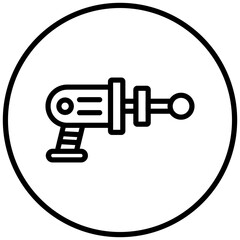 Space Gun Icon Style