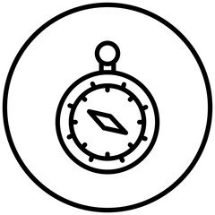 Army Compass Icon Style