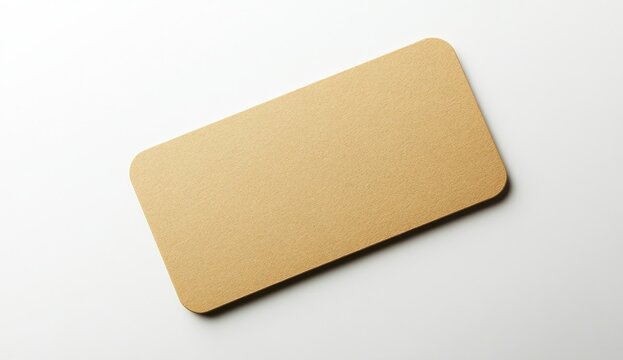 Blank tan rectangular card