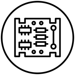Pcb Board Icon Style