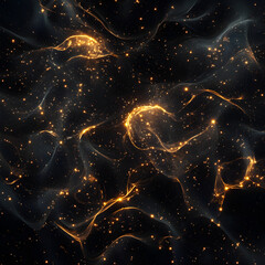 Vibrant Digital Nodes Intertwined in an Energetic Network of Technological Connectivity and Information Exchange