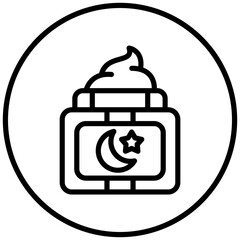 Night Cream Icon Style