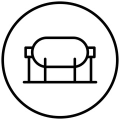 Gas Storage Icon Style