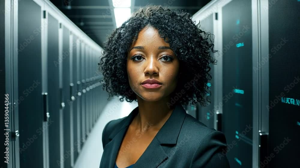Poster it support engineer working in a data center network environment generative ai