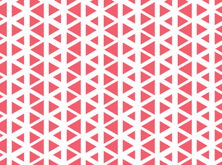 Abstract geometric pattern. A seamless vector background. White and pink ornament. Graphic modern pattern. Simple lattice graphic design