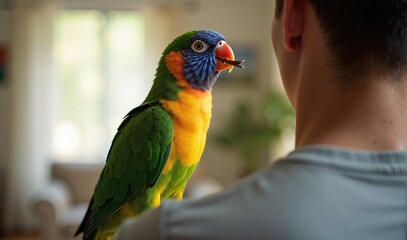 Parrot Mimicking Owner's Whistle