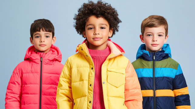 Children's sportswear collection urban environment garment design showcase professional photography