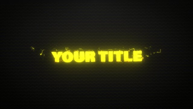 Epic Electricity Powerful Title Intro