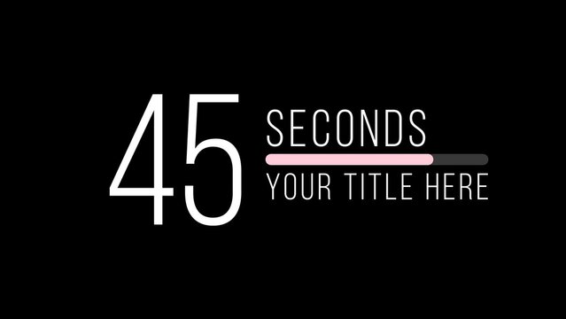 Universal Animated Countdown Timer (60 seconds)