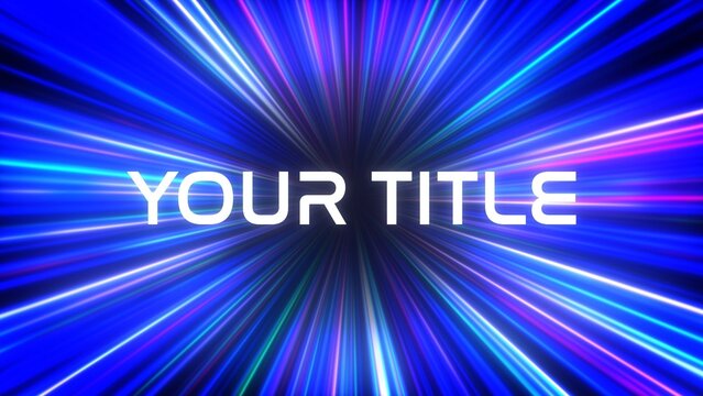 Hyperspeed Warp Portal Zoom Title Intro