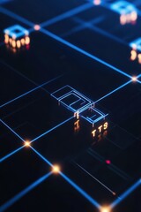 Conceptual visualization of asset-backed bonds represented through financial symbols and abstract graphics.