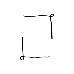 cute frame hand drawn