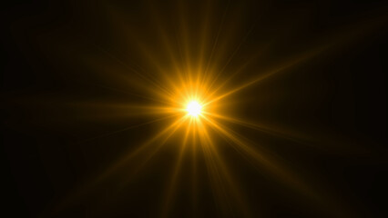 Beautiful moving flashlight. Bright rays on the background for awards, Luxury, advertisements, and film. Abstract flashlight LOOP. Camera flashes of photographers on a black background.