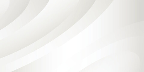 Abstract geometric white background with overlapping layers on bright space with line effect decoration. Circle style concept, modern graphic design element for banner.