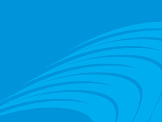 Bright blue abstract background with waving pattern.