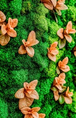 autumn leaves and nuts