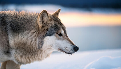 Fototapeta premium portrait d'un loup arctique
