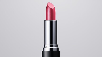 Stylish Pink Lipstick Tube Closeup Shot Perfect for Beauty or Makeup Advertising
