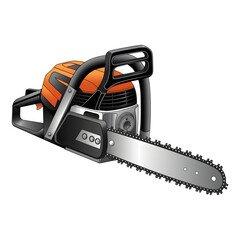 Naklejka premium Powerful Chainsaw: A Cutting-Edge Tool for Professionals and DIY Enthusiasts