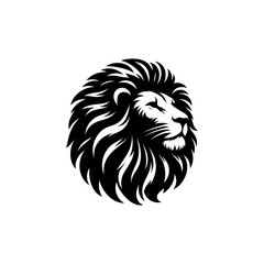 lion head isolated on white background