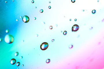 Abstract background with blurred focus in shades of translucent rainbow