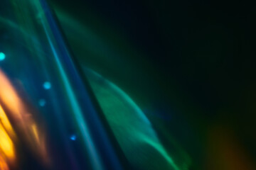 Abstract background with blurred focus in green blue shades