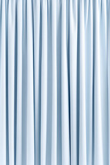 Light blue curtains, smooth fabric texture, vertical lines, elegant drape