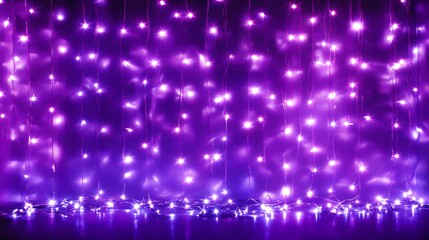 Purple Fairy Lights Background