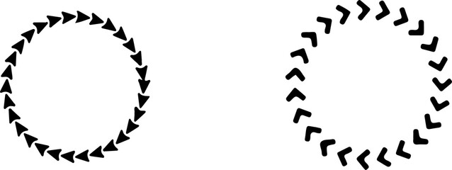 circle arrow icon isolated on white background