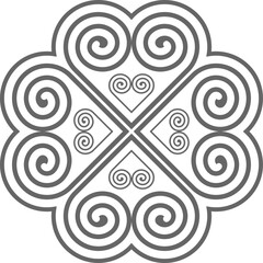 Seamless Hmong Embroidery Patterns in Hmong Ethnic Style, Black and White Tone, Pattern Design for Carpets, Clothing, Fabrics, Textures, Wallpaper, Wrapping, Fashion